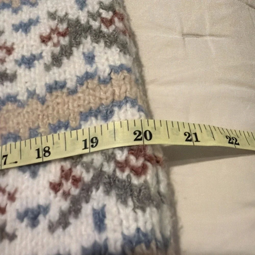 Pottery Barn Fair Isle Pillow Cover Easter/Valentines/Country Beige 20 X 20